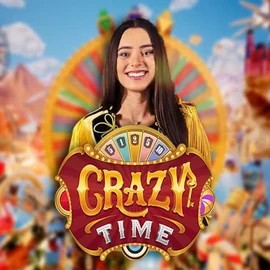 Crazy Time slot visual from Evolution available on sspinational.com